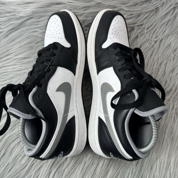 Nike Air Jordan 1 Low Black Medium Grey Size 7.5 - Picture 9 of 16